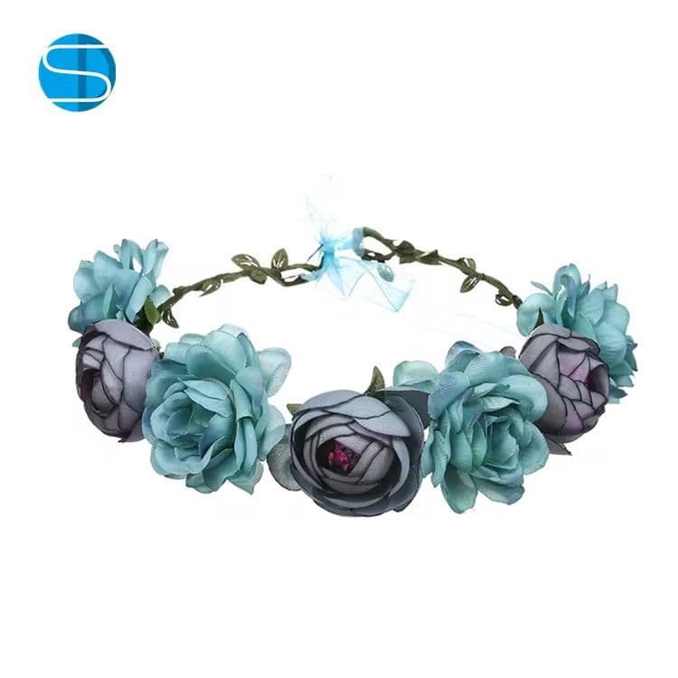 طوق ورد ازرق